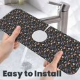 thumbnail image 6 of Pofeuu Mushroom Print Splash Guard for Sink Faucet Sink Gadgets-Splash Guard Behind Faucet Drip Catcher for Kitchen, Bathroom,Sink Mat, 6 of 7