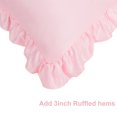 thumbnail image 5 of Unique Bargains 2-Piece Satin Ruffled Edge Pillowcases, Standard, Pink, 5 of 7