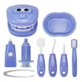 thumbnail image 1 of CHUANK 9pcs Dentist Check Tooth Model Set  Youngsters Dentist Kit Pretend Educational Role-Playing Learning Toy Set for Boys Girls, 1 of 6