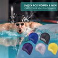 thumbnail image 5 of Gorro de natación de pelo corto y largo Unisex, gorro de natación de silicona, gorro de natación para las orejas, gorro de natación para mujeres, hombres, niños y adultos Ormromra CPB-DE-SSW249-7, 5 of 5