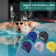thumbnail image 5 of Gorro de natación unisex para cabello corto y largo, gorros de natación de silicona, cubre orejas, gorros de natación para mujeres, hombres, niños y adultos, 5 of 5