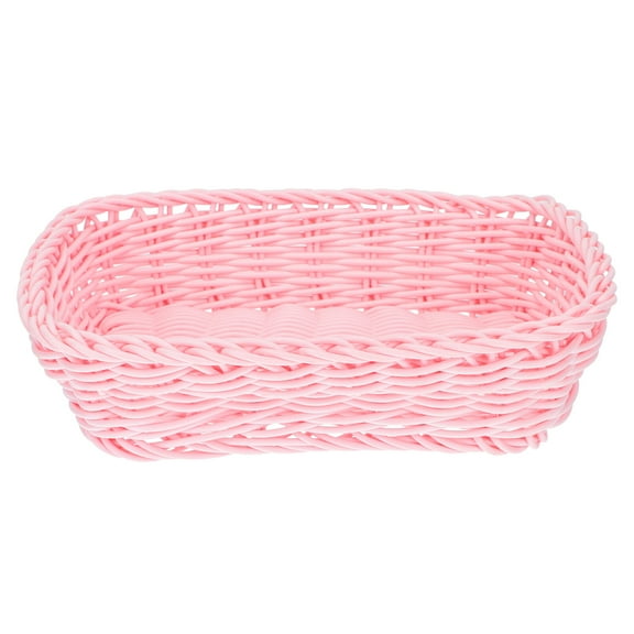 Pink Wicker Basket Preparation of Storage Baskets Practical Baby