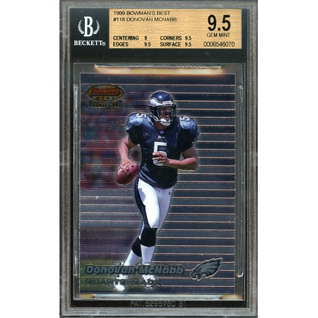 1999 bowman's best #118 DONOVAN MCNABB eagles rookie BGS 9.5 (9 9.5 9.5 (Eagles The Very Best Of The Eagles)