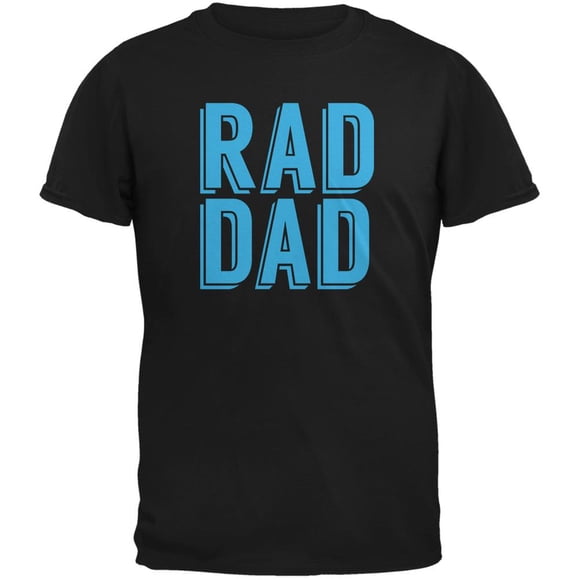 Fathers Day - Rad Dad Black Adult T-Shirt