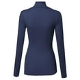 thumbnail image 2 of FashionOutfit Women's Ribbed Turtle Neck Top, 2 of 3