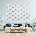 thumbnail image 5 of Watercolor Jellyfish Tapestry Wall Hanging Tapestries Happy Colorful Hippie Psychedelic Art Polyester Carpet Wall Decorative for Living Room Bedroom 60x40inch, 5 of 7