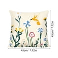 thumbnail image 3 of Throw Pillow Covers 18x18 Inch, Printed Decorative Square Pillowcases, Farmhouse Holiday Cushion Covers for Couch Sofa Living Room Bedroom Outdoor Home Decor, 3 of 3