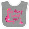thumbnail image 3 of Inktastic My Aunt Loves Me Girls Baby Bib, 3 of 4