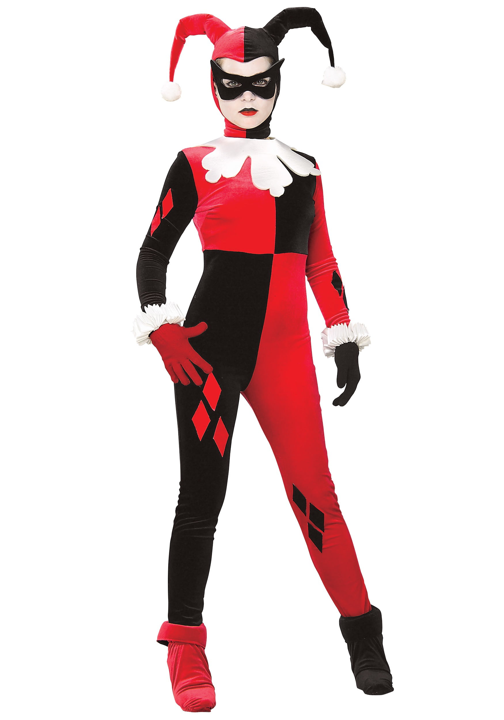 Medium DC Super Heroes Girls Harley Quinn Onesie Costume Jumpsuit