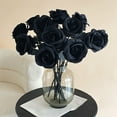 thumbnail image 4 of PEIXUN Fleurs Artificielles Gothiques Sombres Rouges Décoration d'Halloween Bouquet de Mariage Noir et Blanc, 4 of 4
