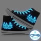 thumbnail image 1 of Anime Stranger Things temporada 4 Cosplay zapatos de lona zapatillas luminosas Casual plataforma alta zapatos transpirables niño niña Noctilucous338 Deng Xun unisex, 1 of 2