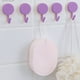 thumbnail image 4 of Ganchos de pared adhesivos Paquete de 5 | Adhesivo fuerte sin taladros | Plástico, rotación de 360°, eliminación limpia | Organizador de Cocina de Baño Para Toallas Utensilios | Multicolor 6x4cm, 4 of 6