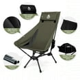 thumbnail image 5 of OneTigris Tigerblade High Back Camping Chair with Pillow Design, Comfortable Widened Seat Folding Chair, 5 of 7