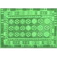 thumbnail image 1 of Ahgly Company Indoor Rectangle Oriental Emerald Green Traditional Area Rugs, 4' x 6', 1 of 4