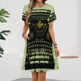 thumbnail image 2 of VINTAGE TYPEWRITER Pop Art Short Sleeve Dress Women Summer Evening Dresses Ladies Sundress, 2 of 7