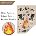 thumbnail image 5 of Camper Camping Garden Flag for Campsite Vertical 12.5x18 Double Sided, Welcome to Our Camp Site Small Camping Flags Outdoor Fire Pit Camper Camping Campsite Decoration (ONLY FLAG), 5 of 6