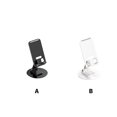 thumbnail image 3 of Ruiboury Phone Holder Desktop Stand Swivel Mount Phones Rack Adjustment Convenience Aluminum Alloy Rotatable Mobilephone Bracket Black, 3 of 8