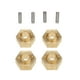 thumbnail image 2 of Adaptadores de Buje Hexagonal de 4 Piezas, Adaptador Hexagonal de Latón de Rueda Universal Mm para 1/24 Axial SCX24 AXI90081 AXI00002 AXI00001 a yotijar Adaptador hexagonal de latón de 3 mm para coche RC, 2 of 10