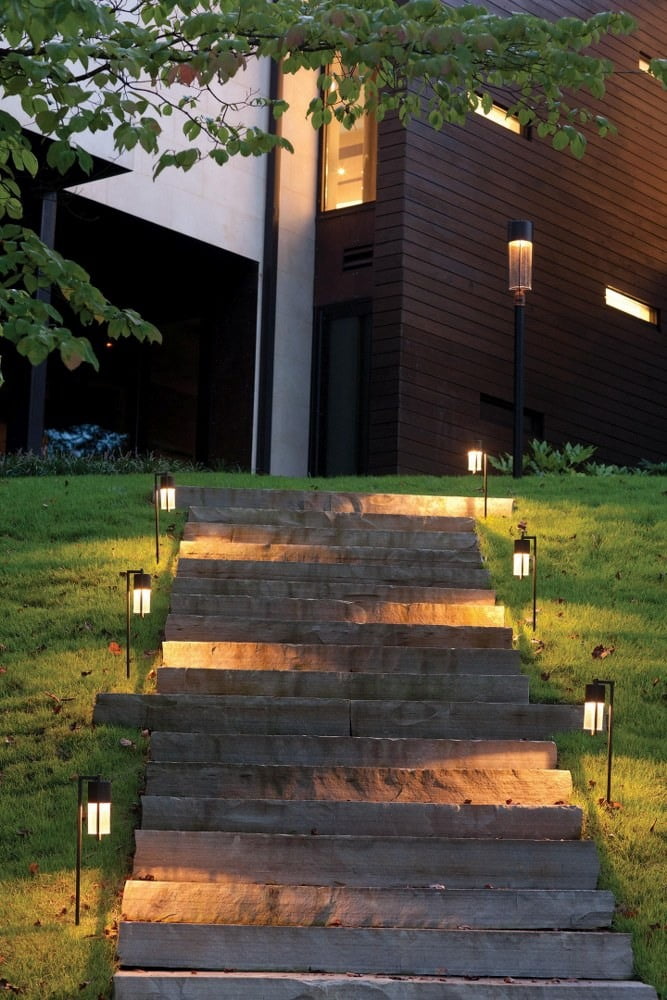 1 Light Large Outdoor Low Voltage Post Top or Pier Mount Lantern Modern Style 8.25 inch Wide By 27.75 inch High-Buckeye Bronze Finish-E26 Medium Lamp