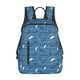 thumbnail image 1 of Balery Sharks on White Blue Striped Mochila ligera para hombre y mujer: duradera e impermeable, ideal para la escuela, el trabajo, viajes y uso diario., 1 of 7
