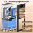 thumbnail image 2 of 95OZ Dehumidifier for Home 1000 Sq.Ft - Quiet with Auto Shut Off &  Color Ambient Light, Black, 2 of 6
