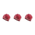 thumbnail image 1 of Tuque Style Bohème Hijab Imprimé Floral Turban Protection des Oreilles Bonnet Fleur Rouge Ensemble de 3, 1 of 6