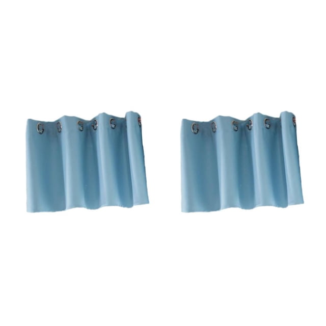 Naiovety Cortinas Cocina Ventana Tratamiento 2piezas Azul S
