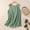 Green, variant on Admvng Workout Tank Tops for Woman Summer Loose Round Neck Solid Color and Linen Short Sleeve Shirt Loose Slim Top Round Neck Top Shirt M-3XL
