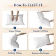 thumbnail image 6 of Sasttie Bed Pillows King Size Set of 4, Hotel Down Alternative Sleeping Bed Pillows for Side Back Stomach Sleepers, 6 of 10