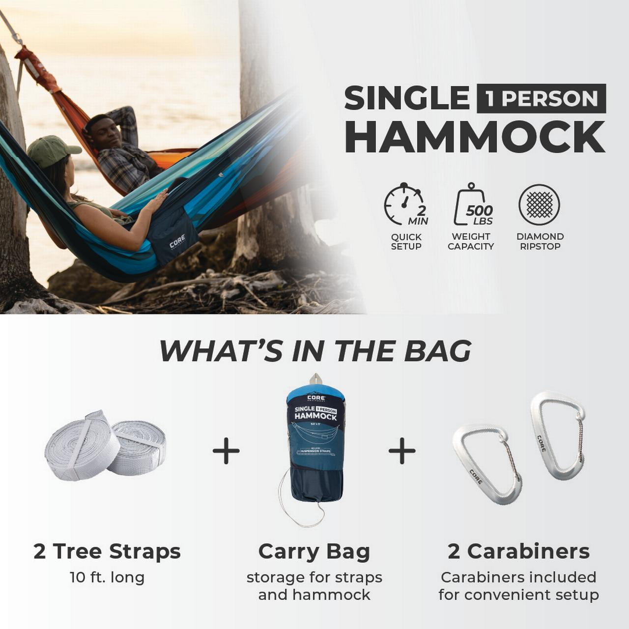 CORE Single Hammock - Misty Mountains