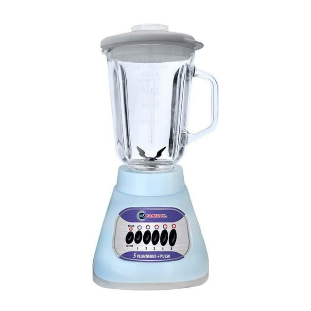 Licuadora MS Hometech Tipo Country 5 velocidades mas Pulso Azul