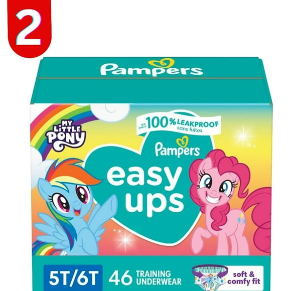 Pampers Easy Ups Training Pants Girls and Boys, 5T-6T, 46 Count, 2 Super Pack