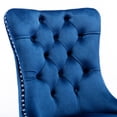 thumbnail image 3 of Velvet Upholstered - Chrome Accents - Kitchen Dining - Fashionable Seating Option, 3 of 6