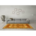 thumbnail image 3 of Ahgly Company Machine Washable Indoor Rectangle Persian Yellow Traditional Area Rugs, 2' x 4', 3 of 4