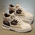 thumbnail image 2 of Men'S High-Top Boots with Good Grip, Lace-Up Design, Stylish And Easy for Commuting in Larger Sizes, 2 of 9