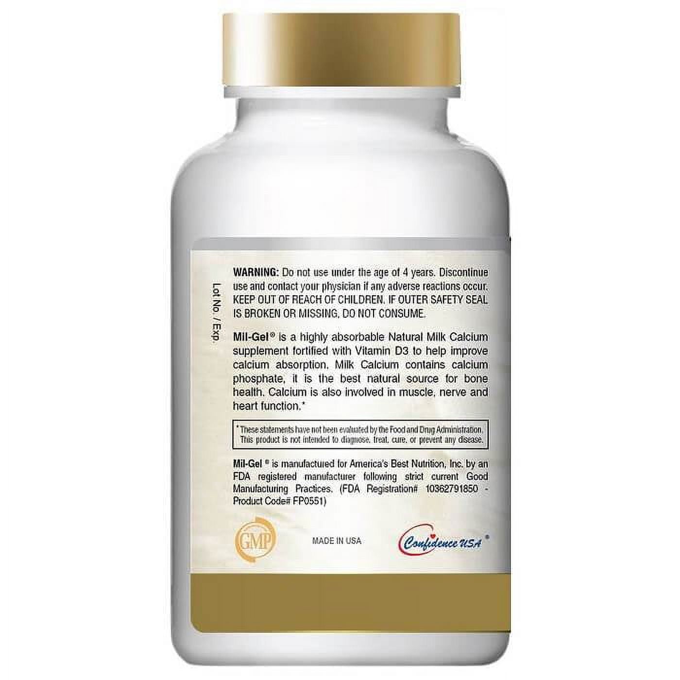 Mil-Gel Milk Calcium (120 Chewable Tablets)