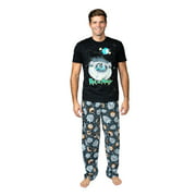 Rick And Morty Men's Pajama, 2 Piece Sleep Set, SpongeBob Sleepwear