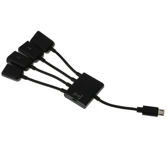 Worgeous Adapter USB Hub for Smartphone Micro OTG