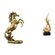 thumbnail image 1 of Estatua Abstracta De Caballo De Fuego Hecha A Mano, Figura De 30 Cm De Alto, Decoración De Mesa, Adorno De Llama De Resina, Escultura De Arte Moderno Para Hoteles, Estanterías, Chimeneas,, 1 of 8