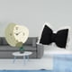 thumbnail image 2 of Reloj de pared Reloj de pared silencioso Almohada en forma de lazo Cojín de lazo lindo Adorno cómodo Tacto suave Elaborado con PP y tablero de densida, 2 of 8