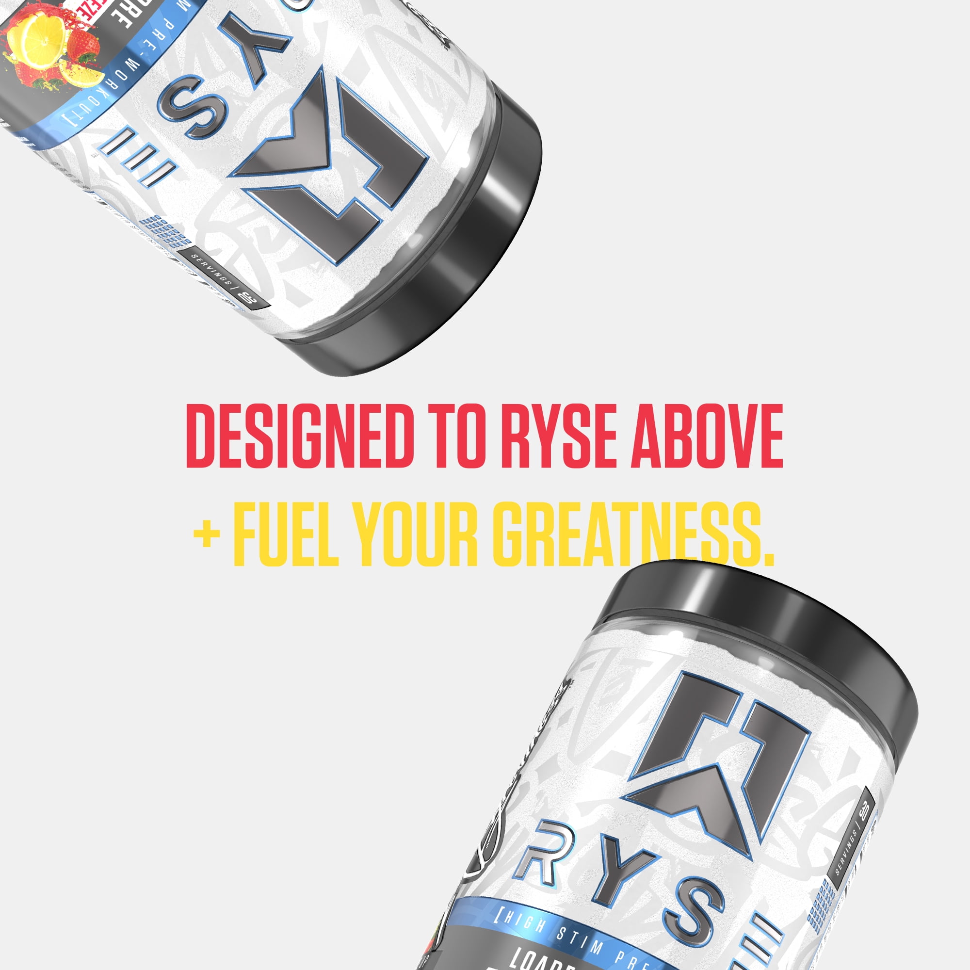 RYSE Loaded Daily Pre Workout Powder - Strawberry Squeeze - 30 Servings