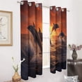 thumbnail image 2 of Sunset Jumping Dolphin Modern Window for Living Room Curtains for Child Bedroom Kitchen Decor Blinds Drapes, 2 of 7