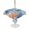 White Blue, variant on Outdoor Tablecloth with Umbrella Hole for Patio/Picnic/Party/Camping, Coastal Octopus Waterproof Table Cloth Rectangle Table Cover Washable, Nautical Coral Starfish Blue Wood Plank (52"x 70")