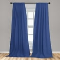 thumbnail image 5 of Ambesonne Retro Curtains, White Polka Dotted Tile, Pair of 28"x95", White and Indigo, 5 of 5