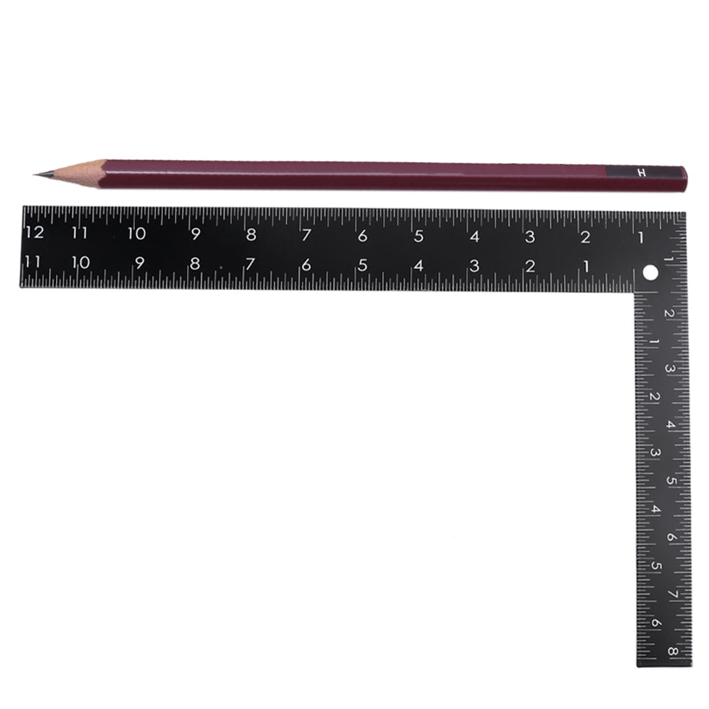 Metal L-Square Shaped Ruler Curve Sewing Measure Framing