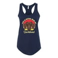 thumbnail image 2 of Wild Bobby, Life is Better with My Daschund Cute, Dog Lover, Women Racerback Tank Top, Navy, X-Large, 2 of 4