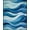 Blue, Pattern 2, variant on ODIKA 4'x6' Bright Nautical Elegance Washable Area Rug Stain Resistant, Low Pile, Easy Care for Dorm Room, Small Living