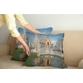 thumbnail image 3 of Ambesonne East Throw Pillow Cover 2 Pack, Ornate Northern Palace, 18", White Green Blue, 3 of 6