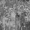 thumbnail image 1 of Ahgly Company Indoor Square Abstract Gray Modern Area Rugs, 7' Square, 1 of 4