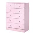 thumbnail image 5 of GZXS 6 Drawer Dresser, Chest of Drawers, Clothes Storage Organizer for Bedroom, Living Room, Easy Assembly, Pink, 5 of 7